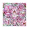 Canvas Wall Art — Pink Peony Bubbles Matte Stretched Canvas