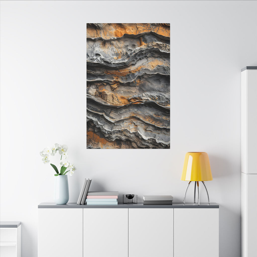 Rock Layers & Earthy Rust