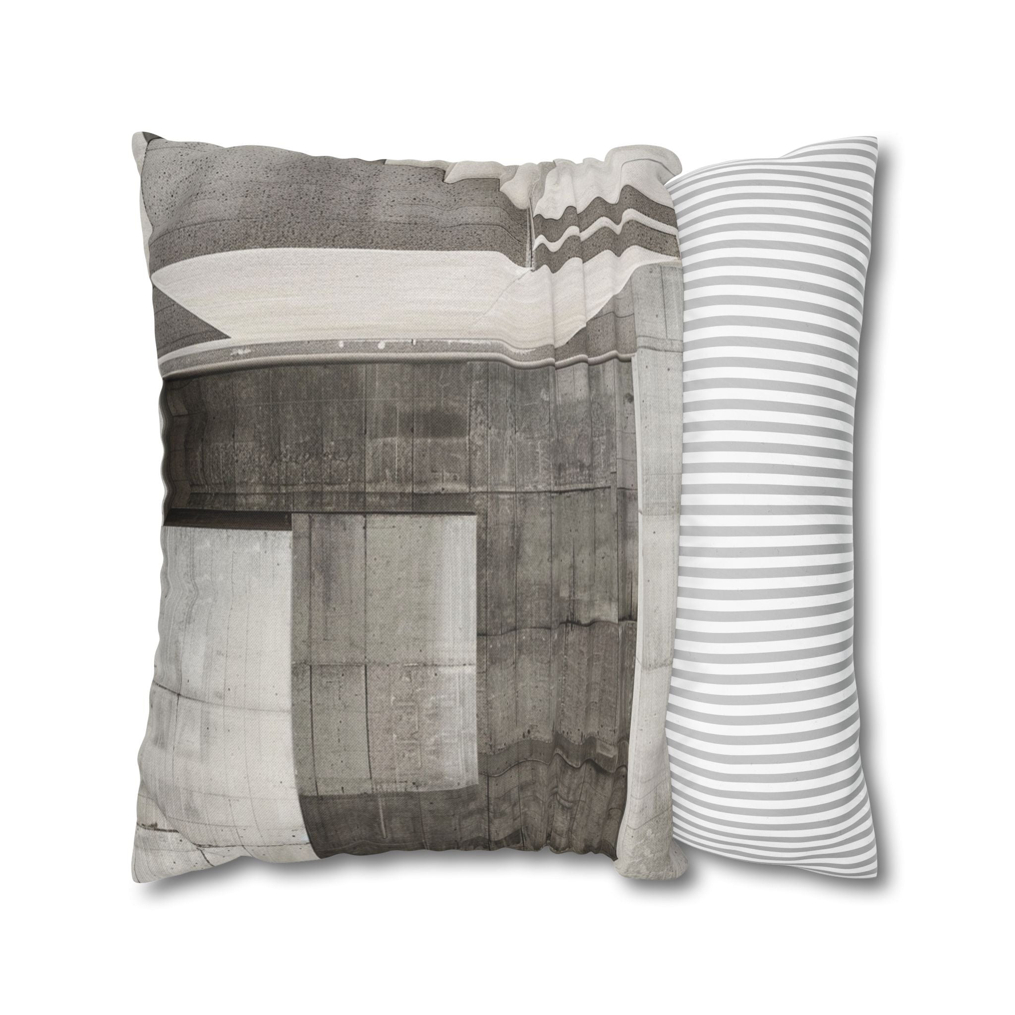 Blocks Black & White Decorative Pillow Cover — Coastal Throw Pillowcase