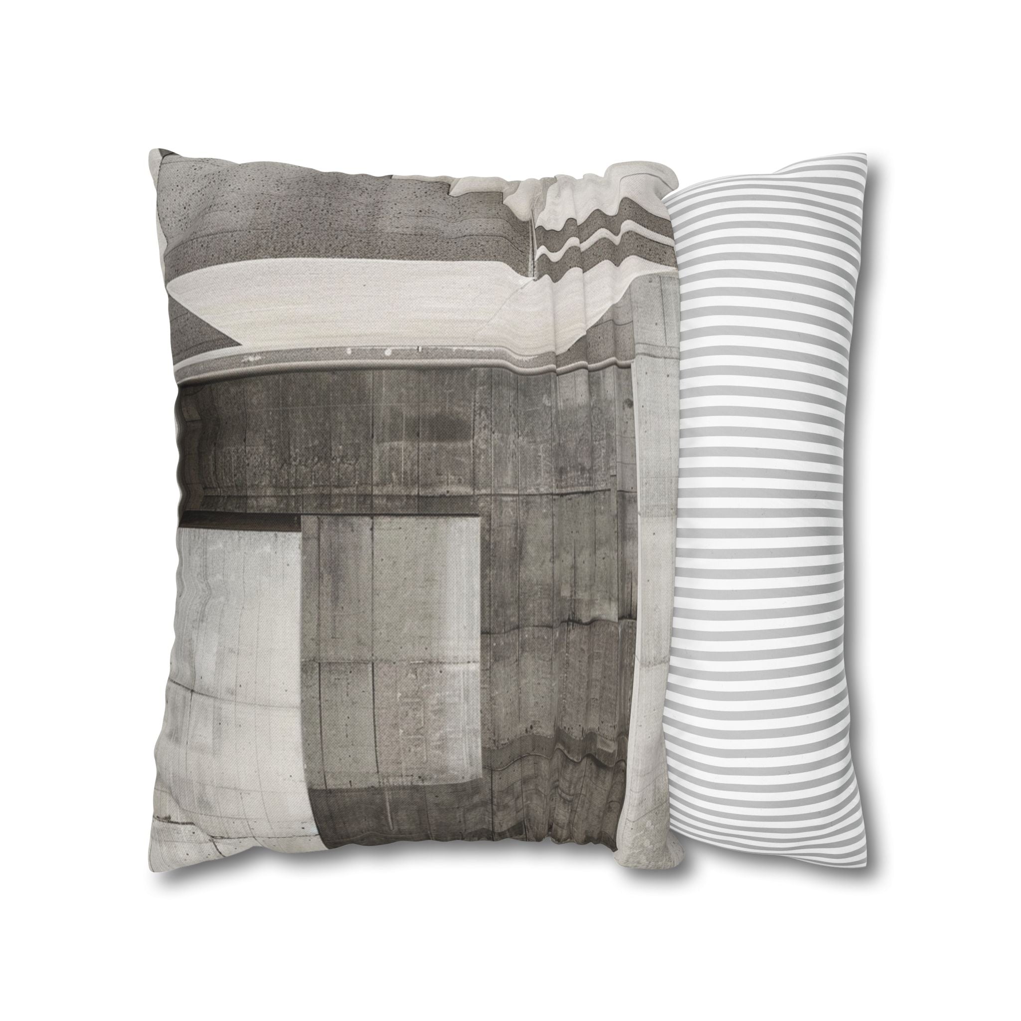 Blocks Black & White Decorative Pillow Cover — Coastal Throw Pillowcase