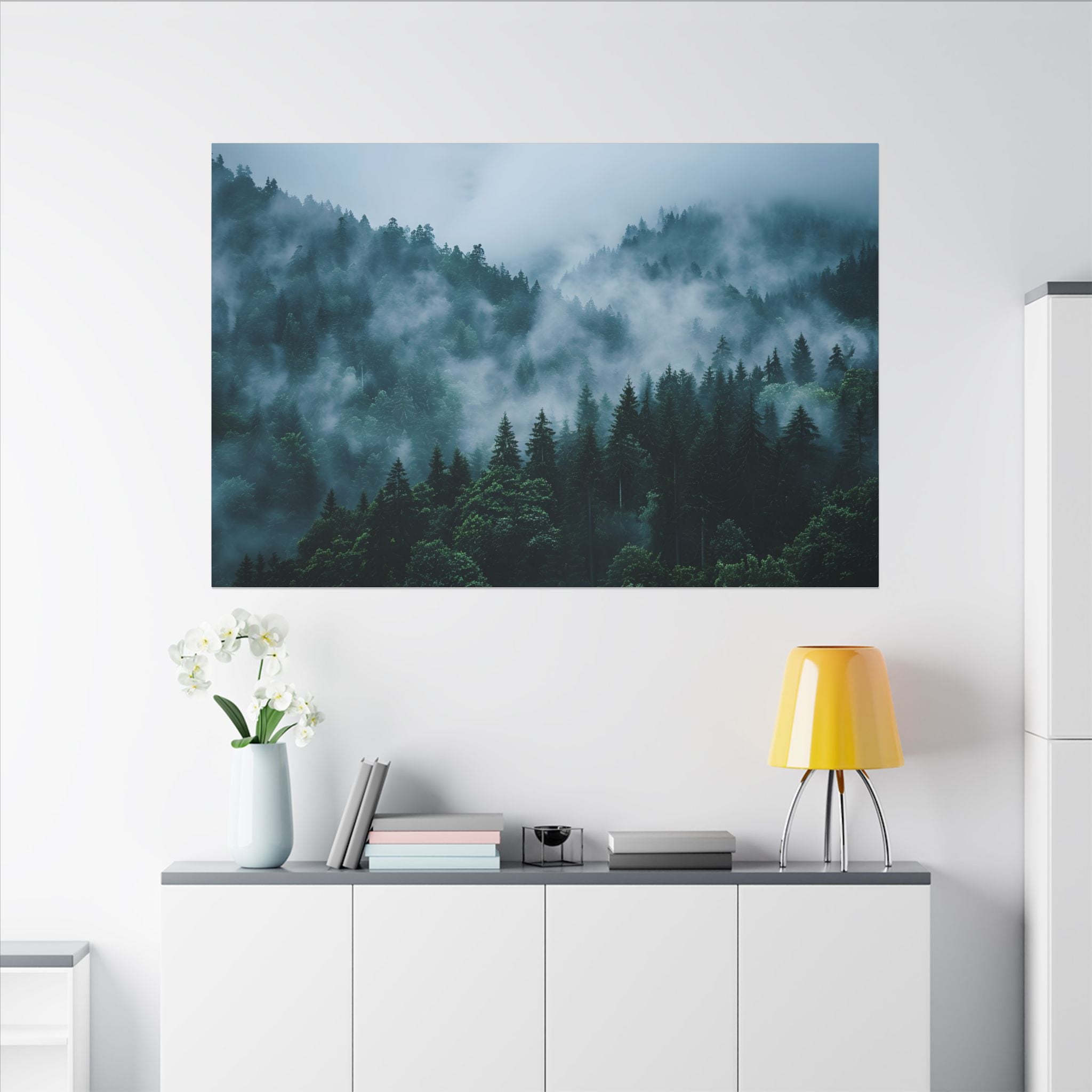 Misty Evergreen Forest