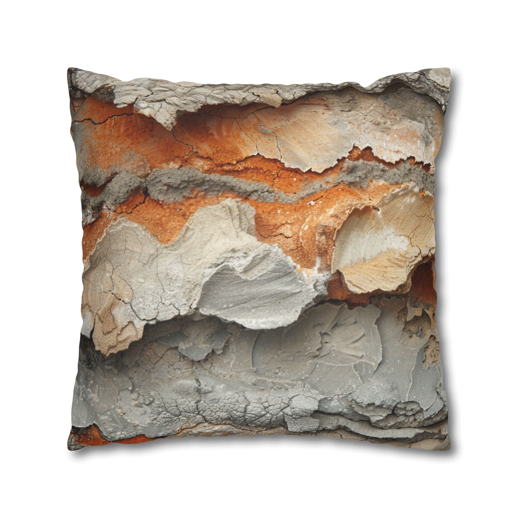 Rusty Bark Texture Decorative Pillowcase