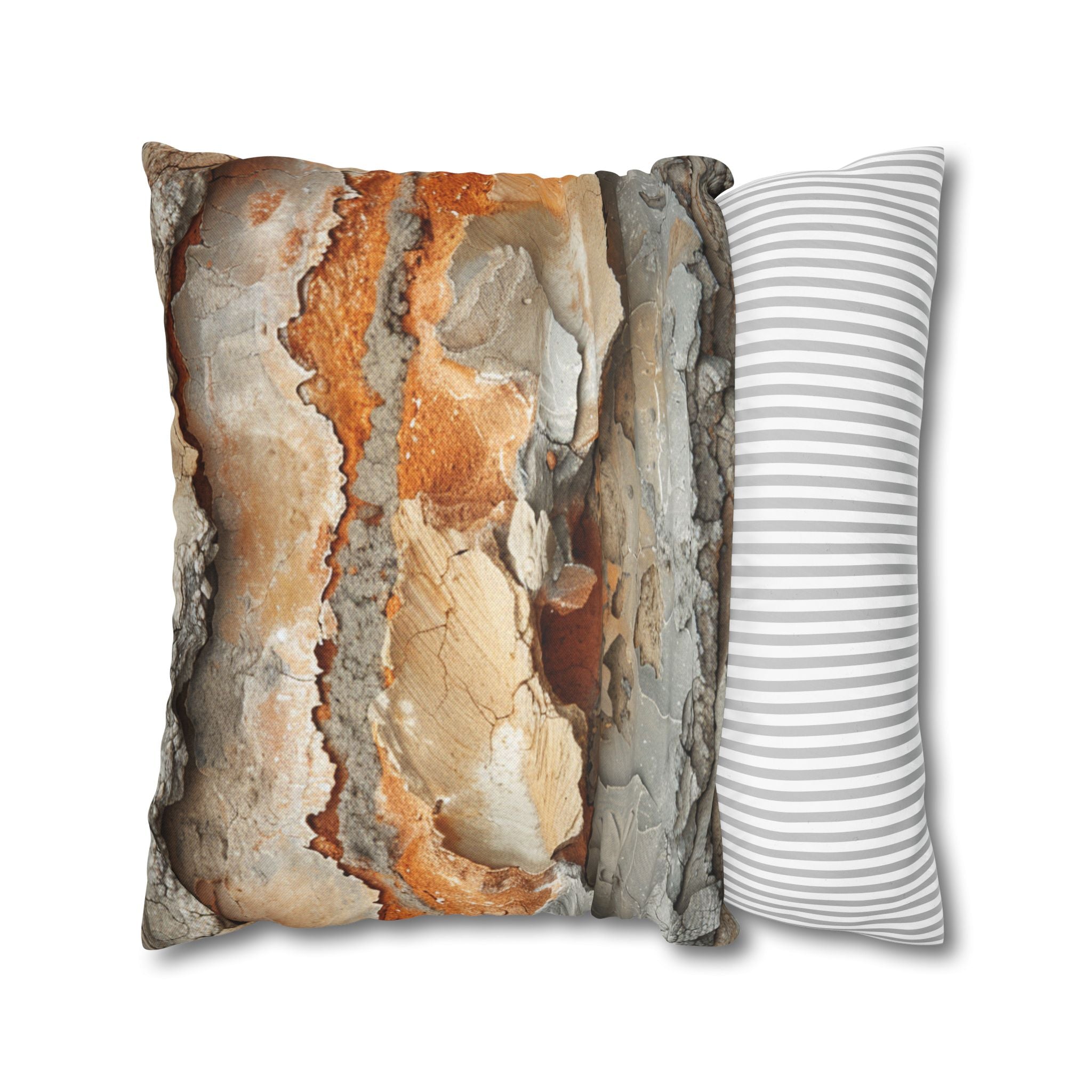 Rusty Bark Texture Decorative Pillowcase