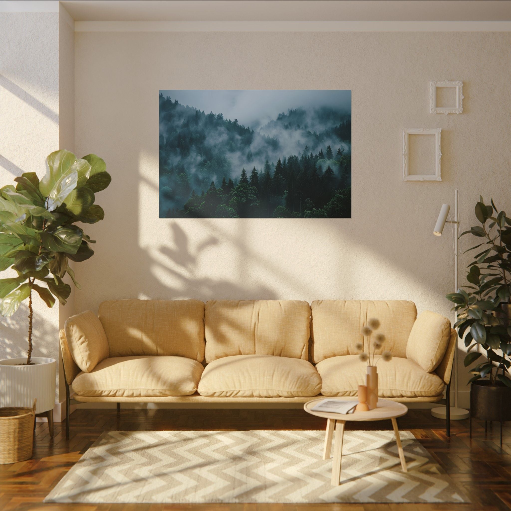 Misty Evergreen Forest