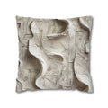 Abstract Texture Pillowcase — Neutral Sculpted Clay Design