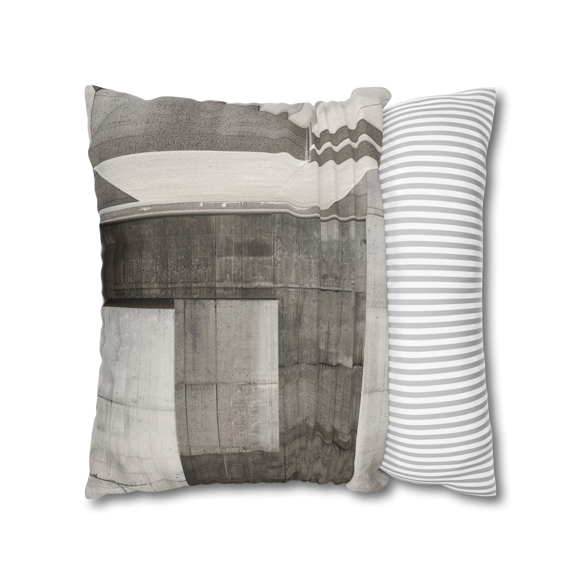 Blocks Black & White Decorative Pillow Cover — Coastal Throw Pillowcase