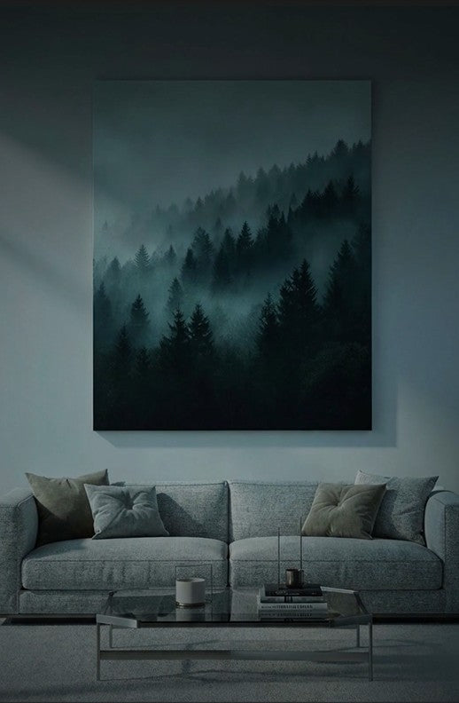 Misty Pine Forest