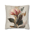 Floral Watercolor Pillowcase - Neutral Botanical Throw Pillow