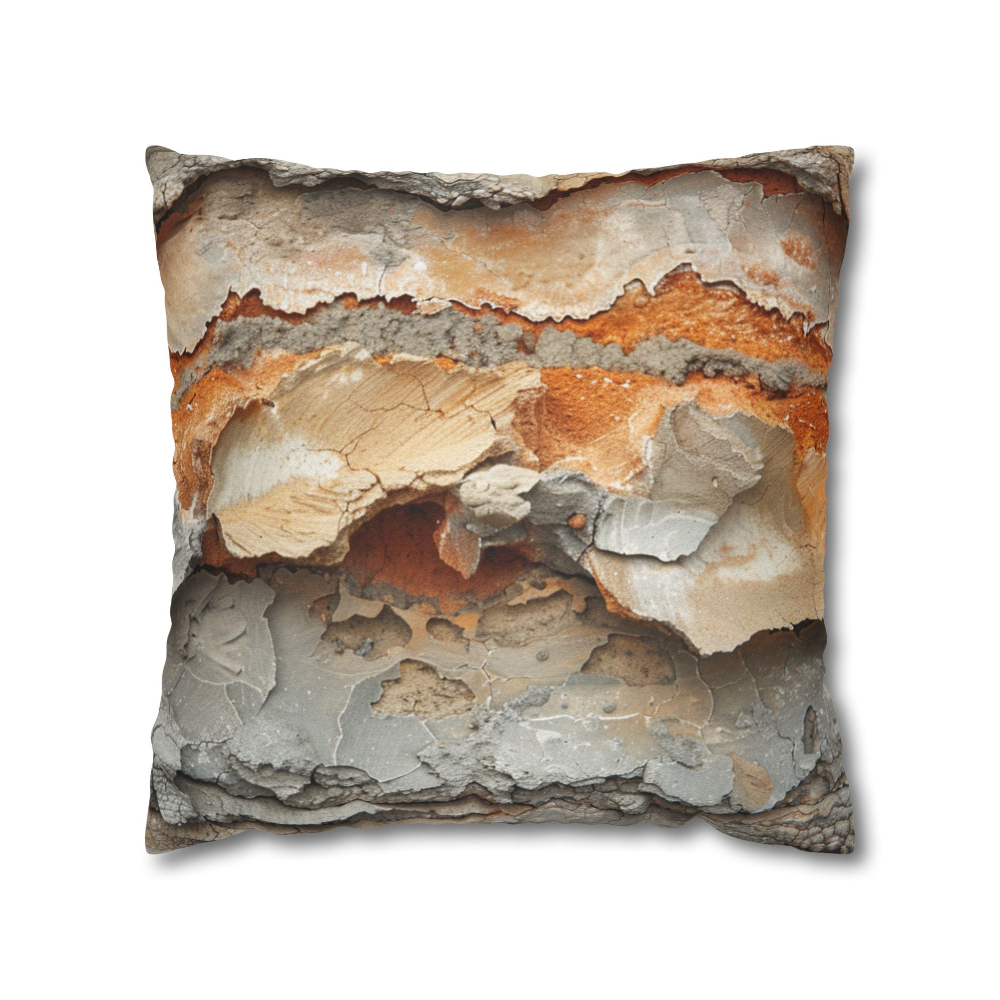 Rusty Bark Texture Decorative Pillowcase