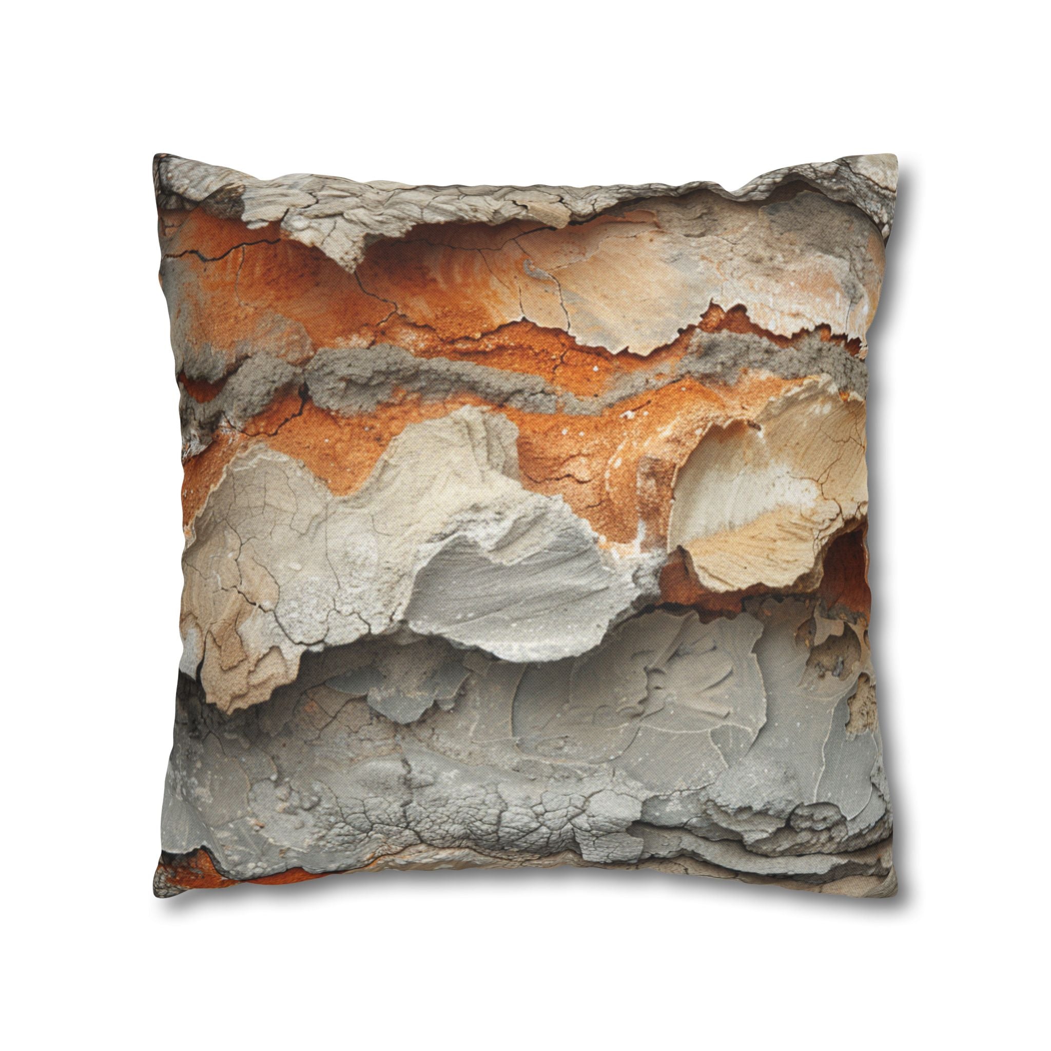 Rusty Bark Texture Decorative Pillowcase