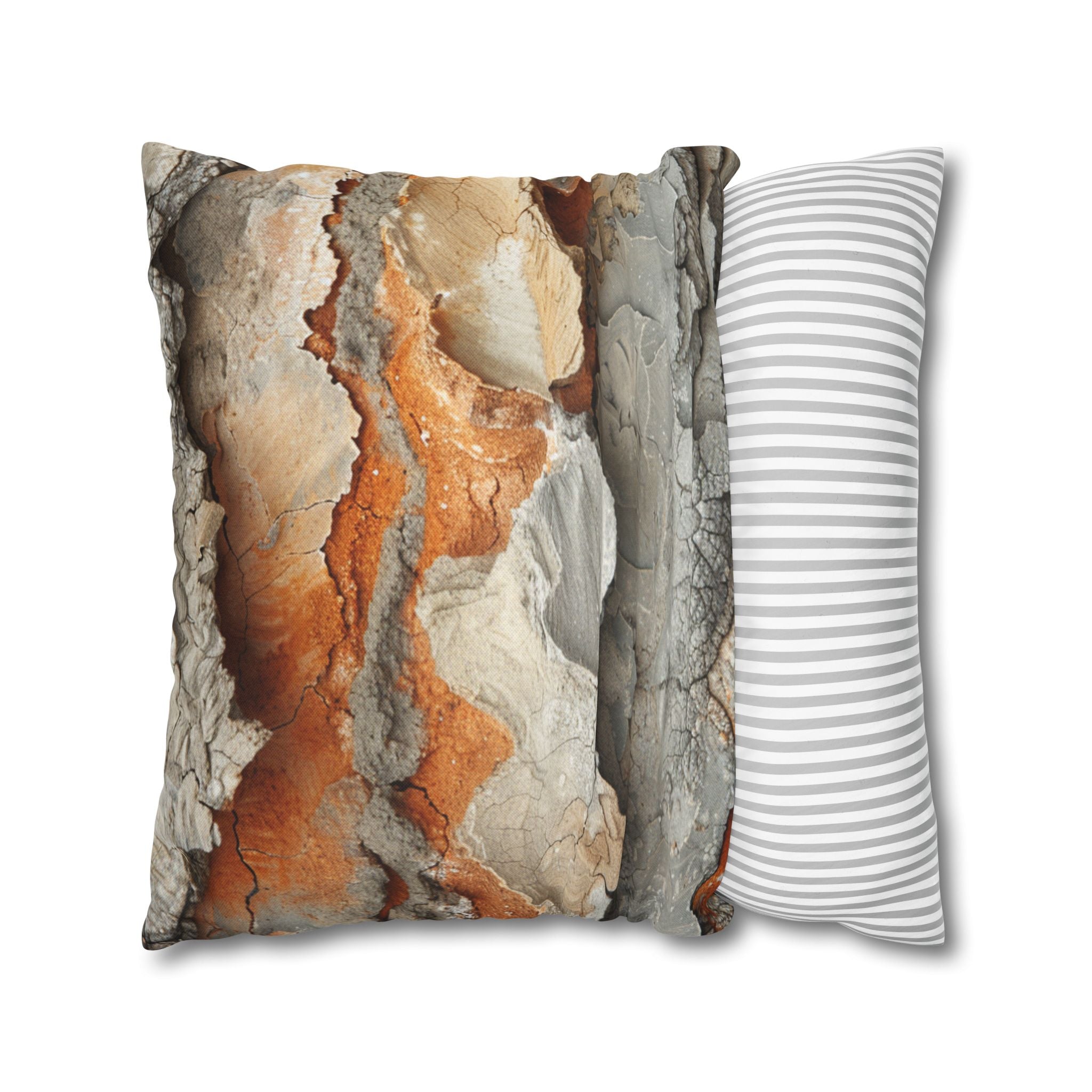 Rusty Bark Texture Decorative Pillowcase