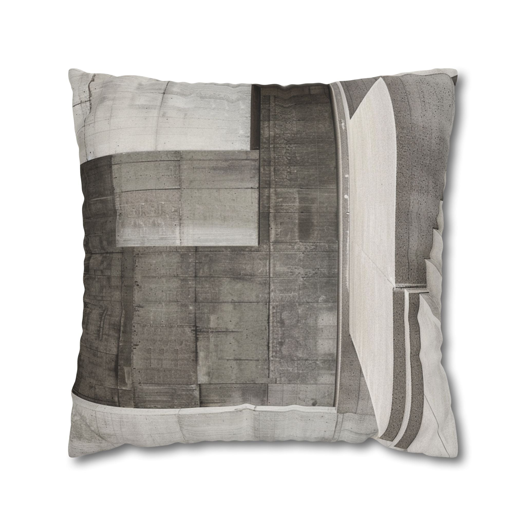 Blocks Black & White Decorative Pillow Cover — Coastal Throw Pillowcase
