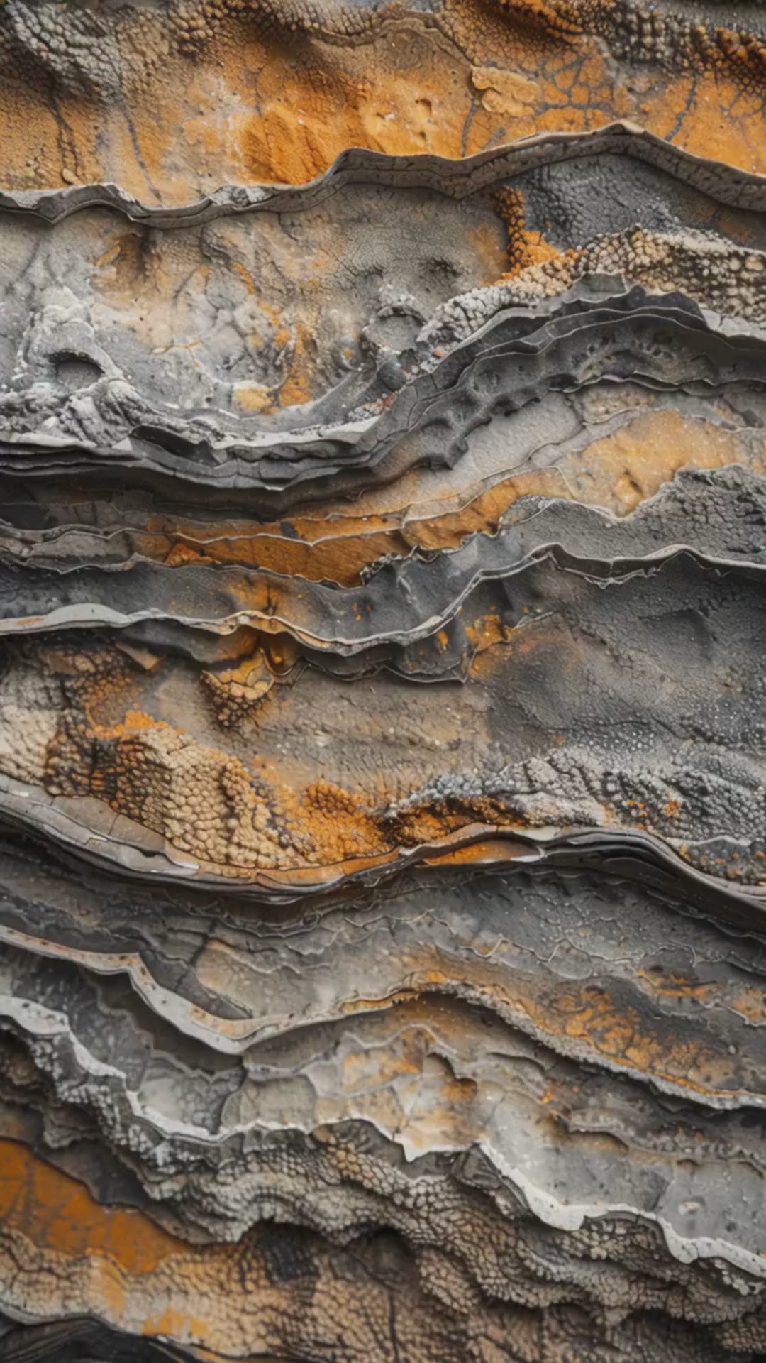 Rock Layers & Earthy Rust
