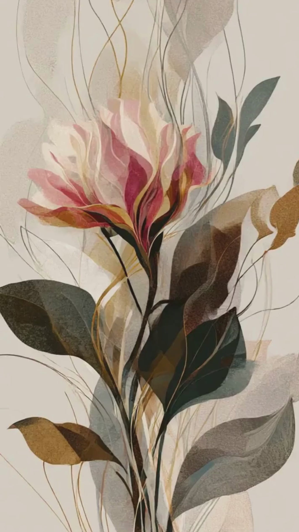 Pink & Earthtone Botanical