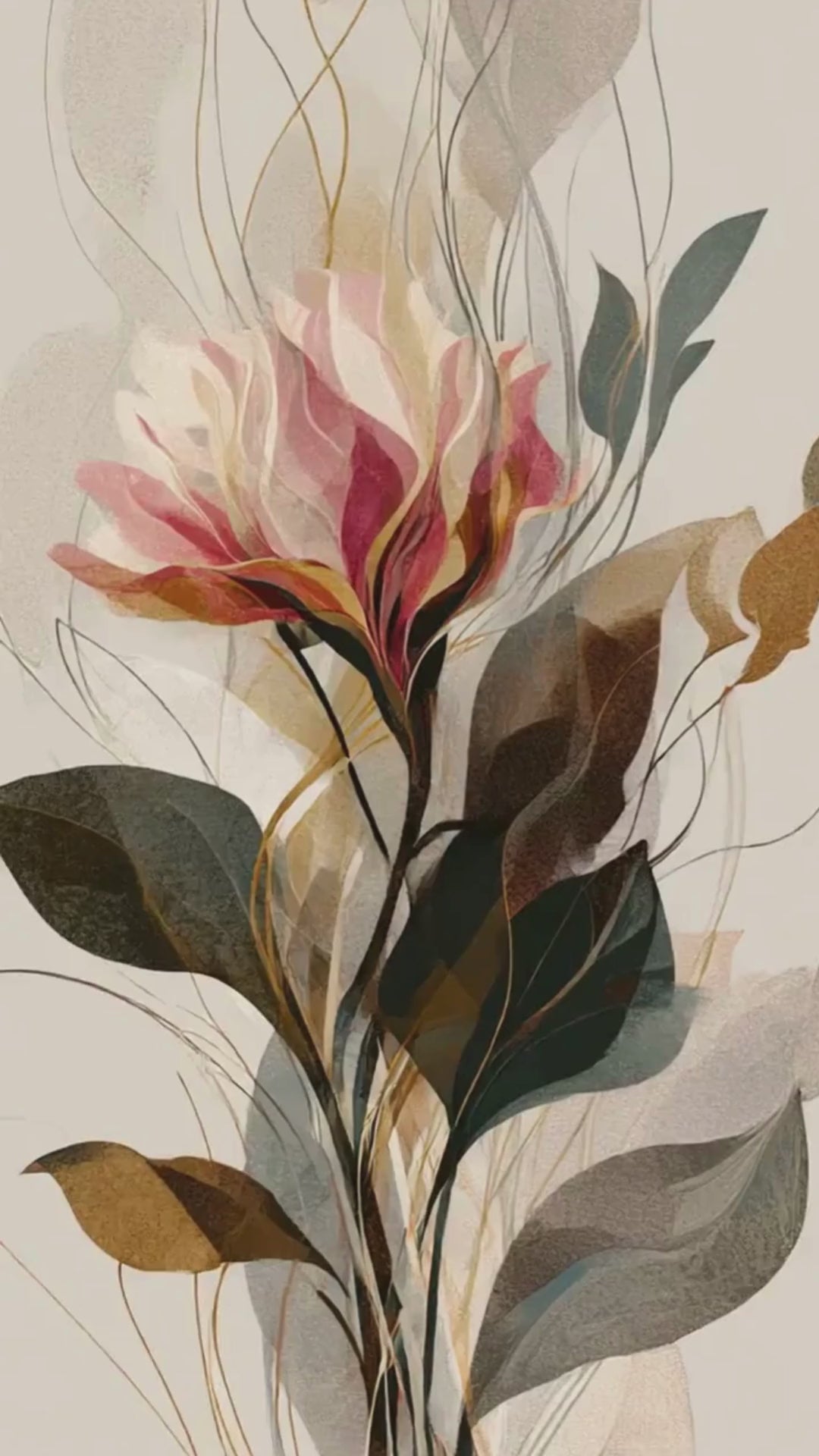 Pink & Earthtone Botanical